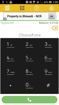 Choicefone android App screenshot 1